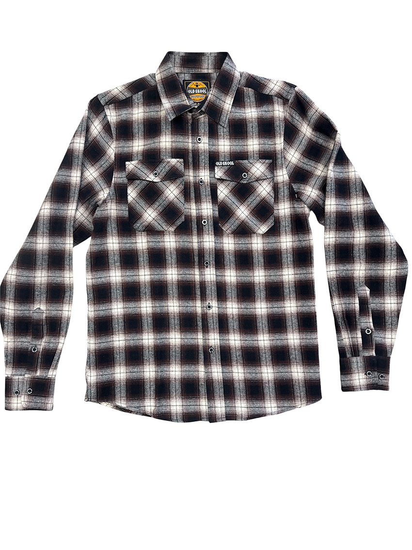 Brown White Tag Flannel