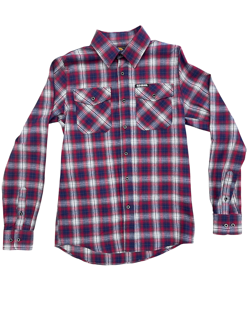 Red White Blue Tag Flannel