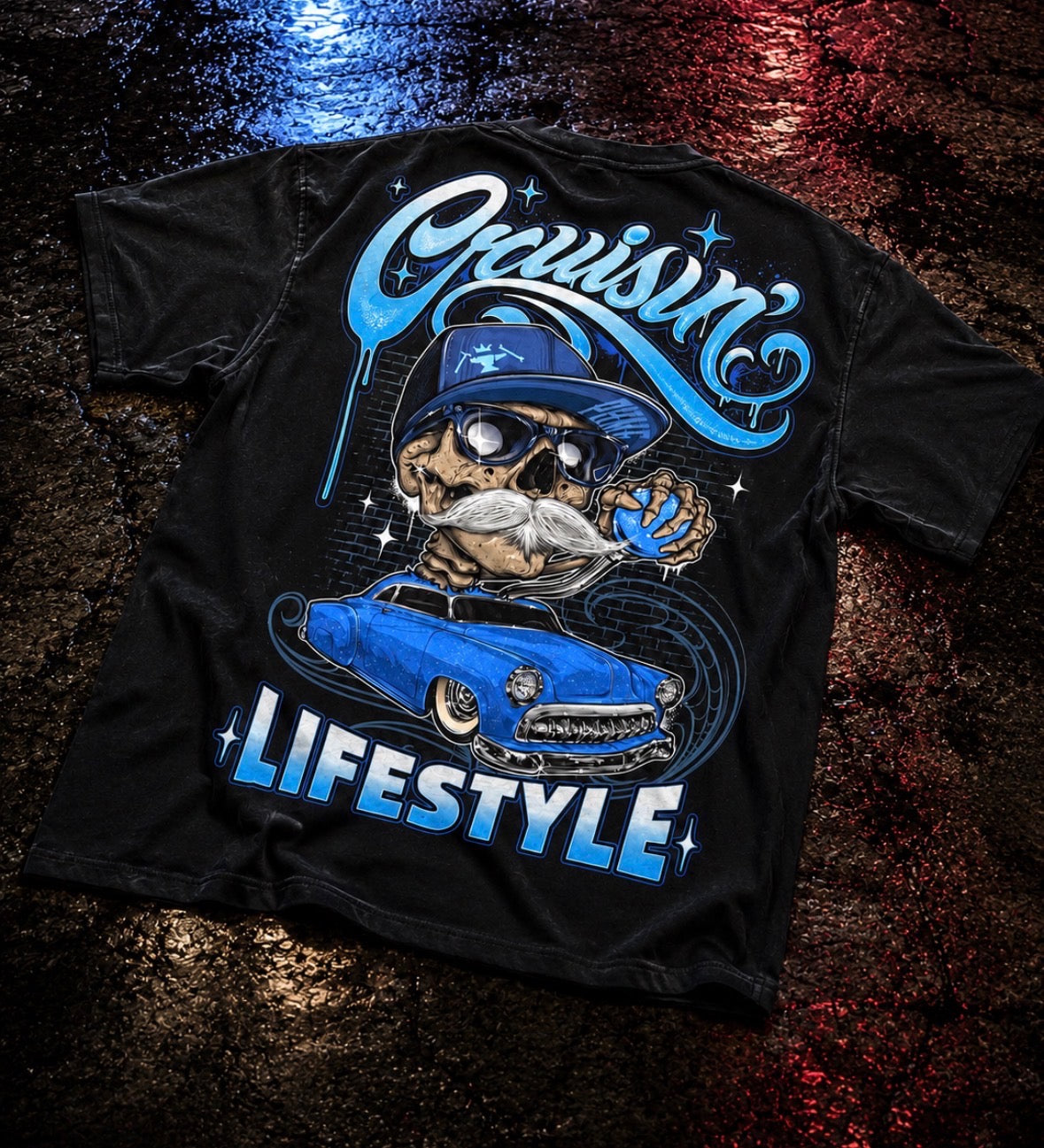 Cruisin Lifestyle Skull Tee