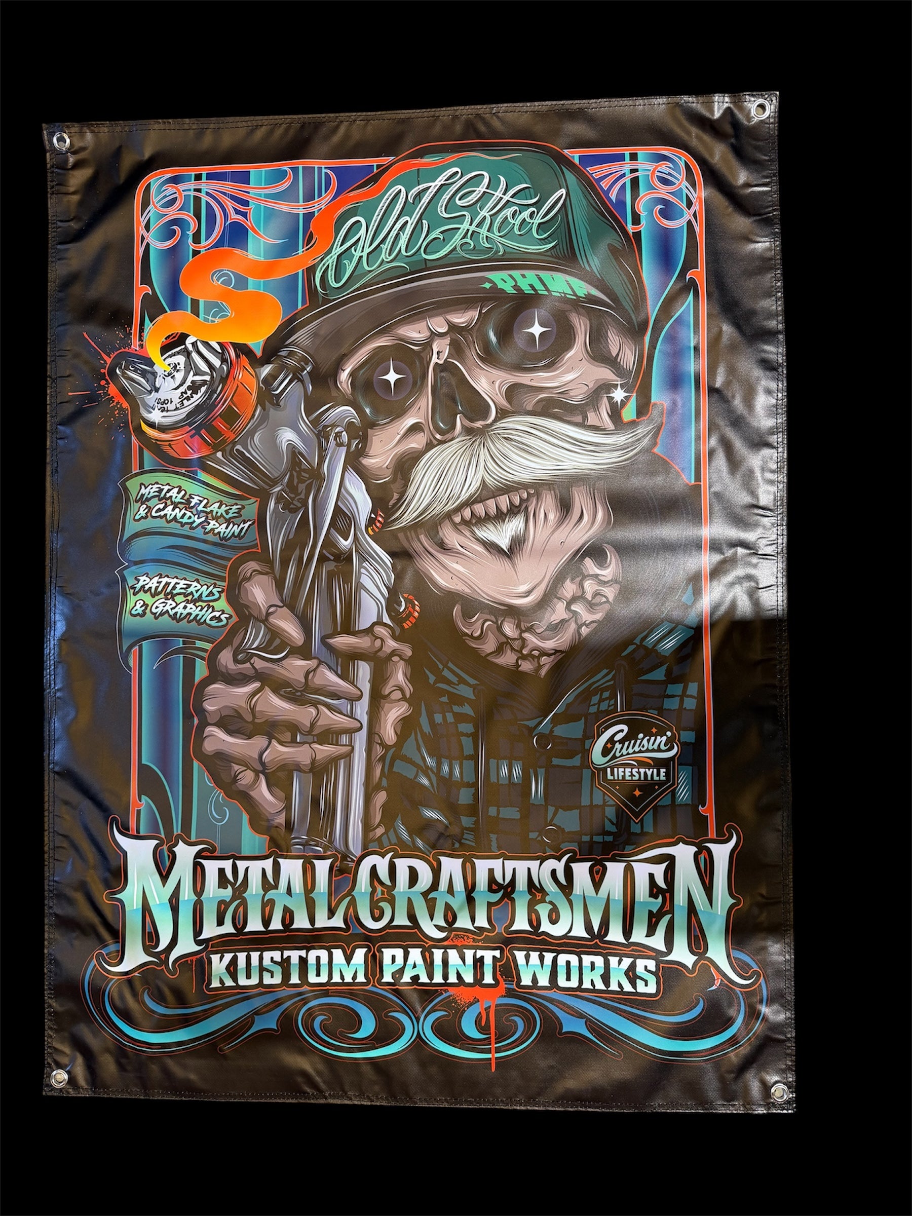 Metalcraftsmen Skull Banner