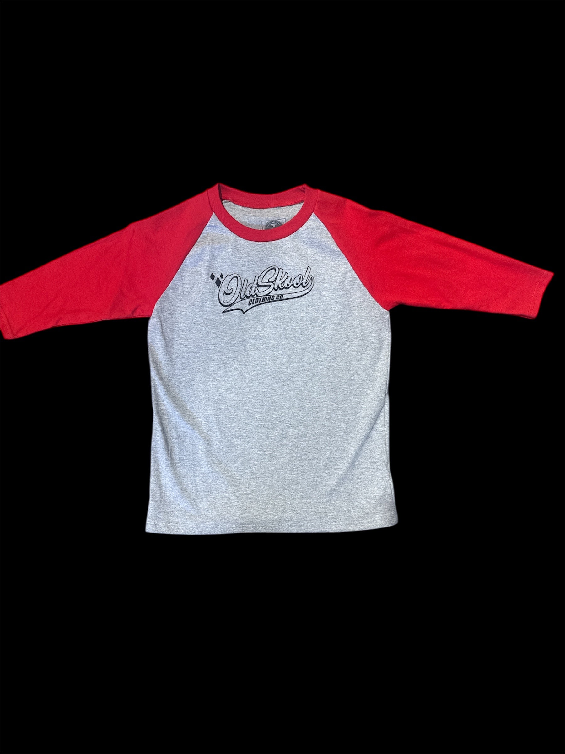 Youth Oldskool Tee, Red & Grey