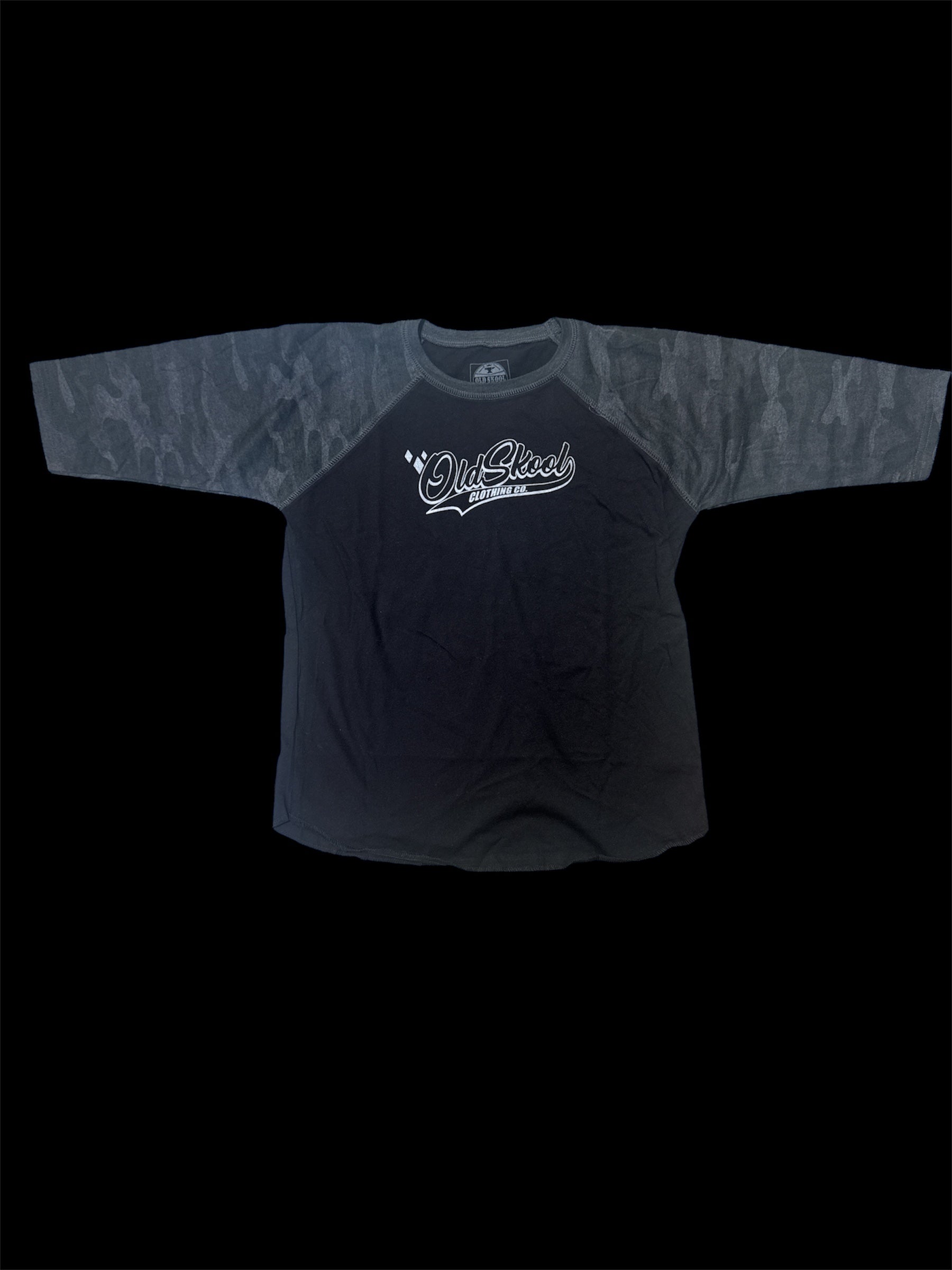 Youth Camo Oldskool Baseball Tee