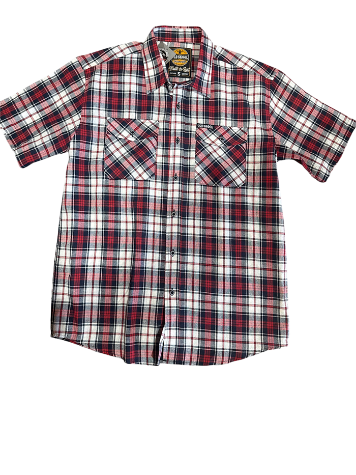 Red Short Sleeve Flannel