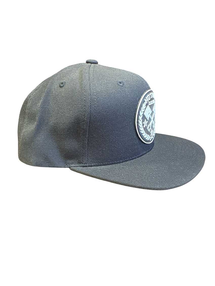 Black  Hotrod Clothing Patch Hat