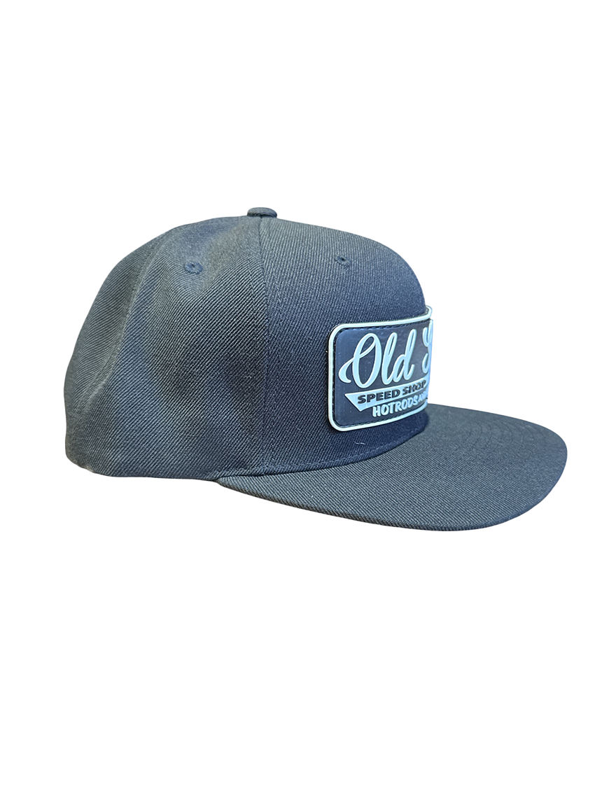 Black Old Skool Speedshop Patch Snapback Hat