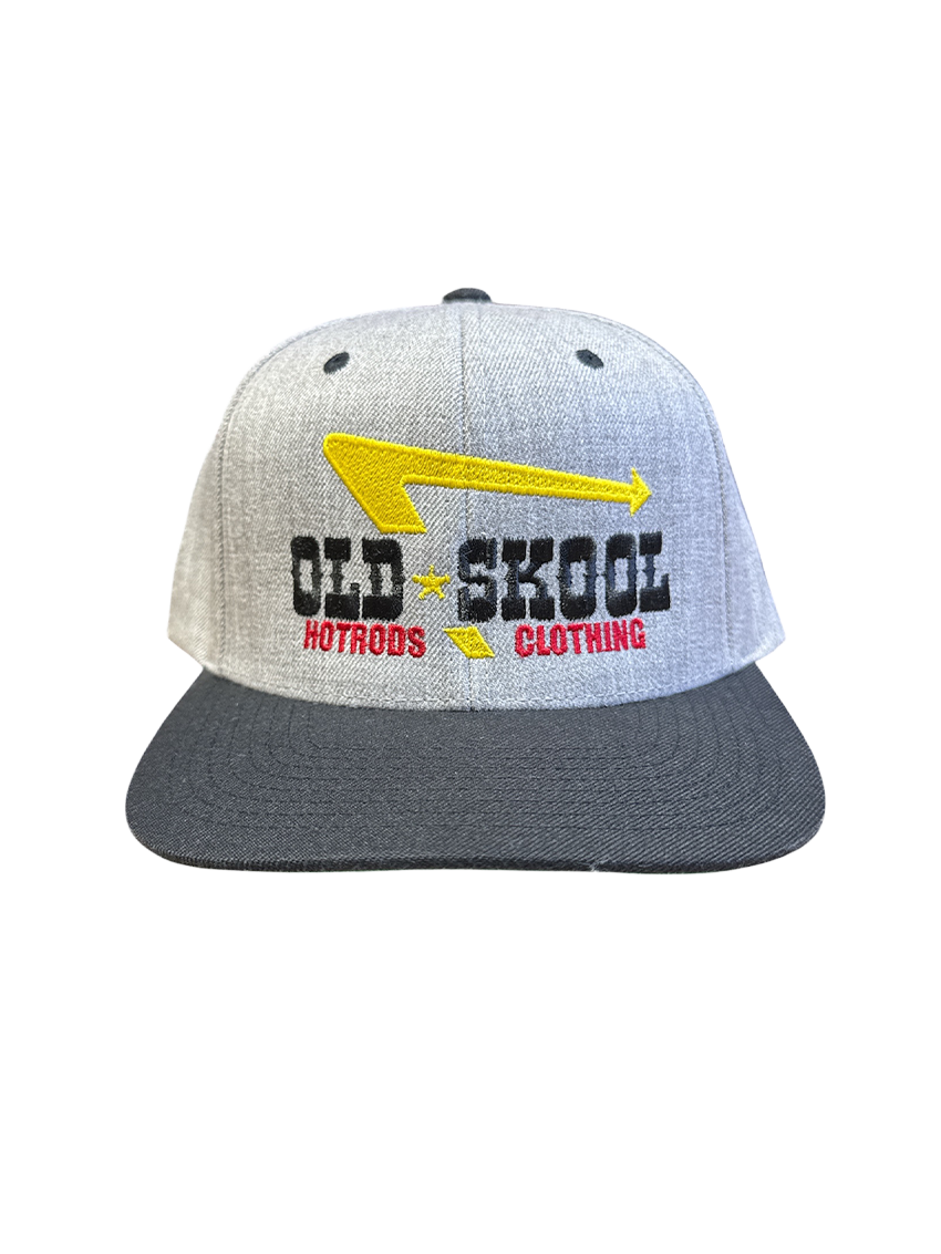 Grey Black IN N' OUT Embroidered Hat