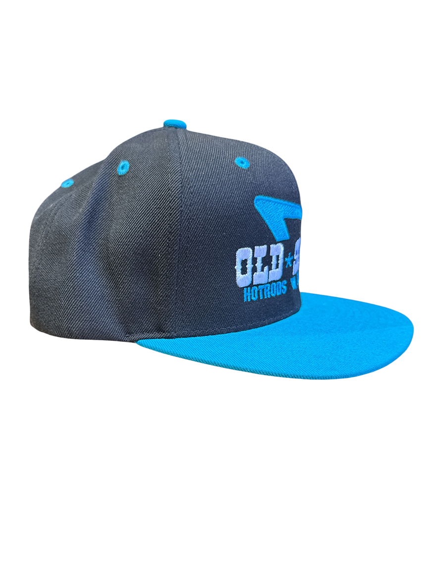 Black Teal IN N' OUT Embroidered Hat