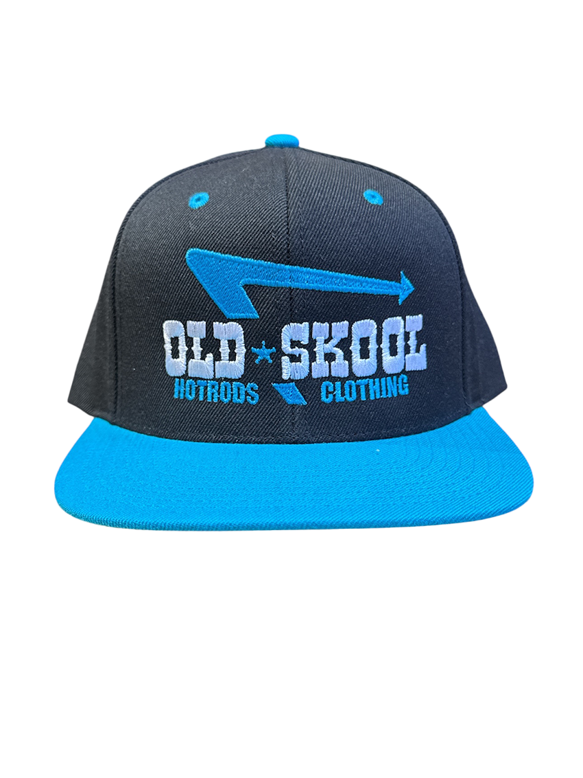 Black Teal IN N' OUT Embroidered Hat