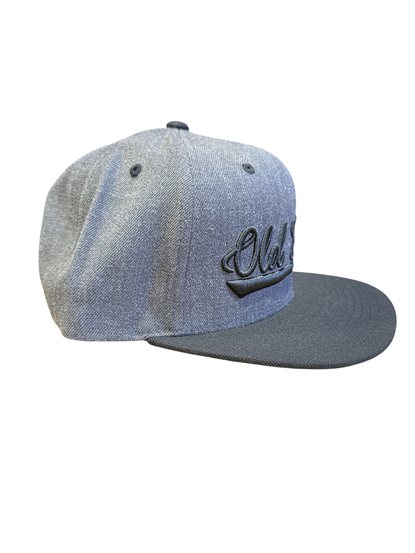 Dark Grey Vintage Script Hat