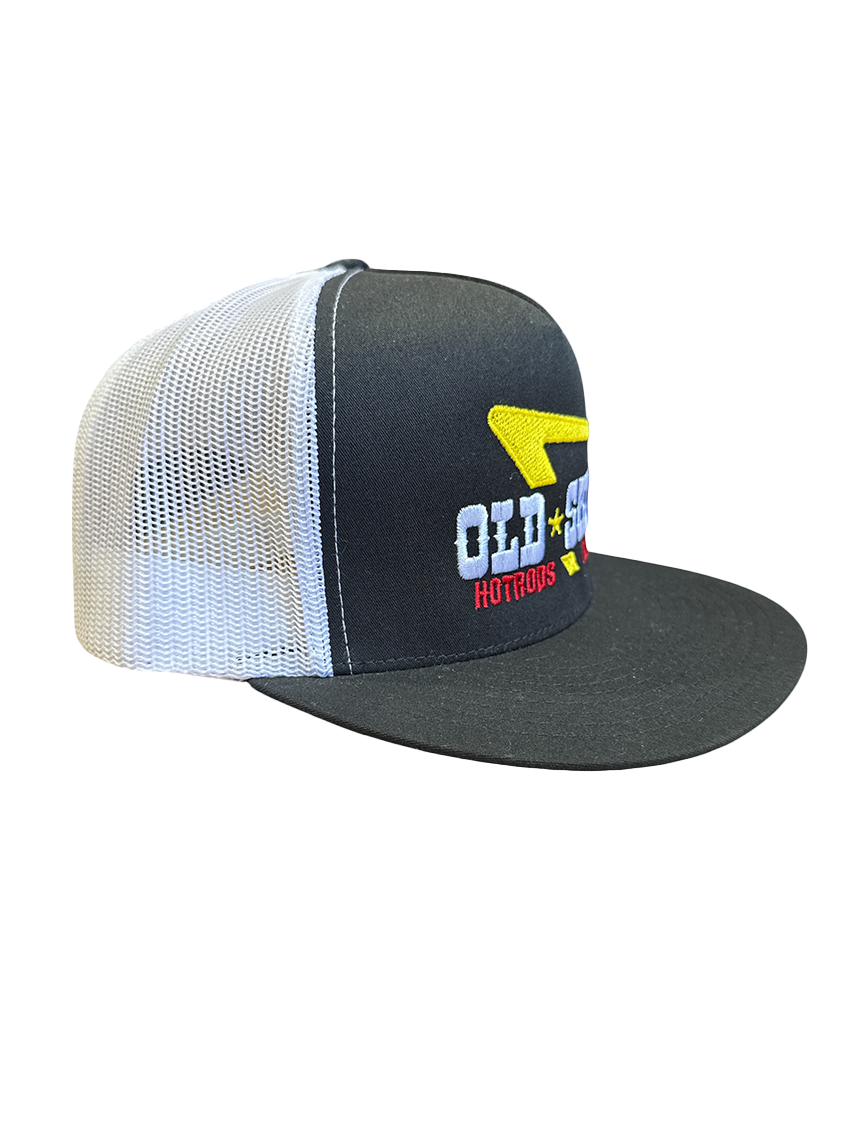Black White IN N' OUT Embroidered Hat