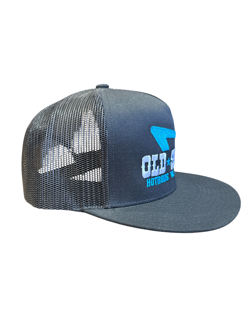 Black Teal IN N' OUT Embroidered Hat