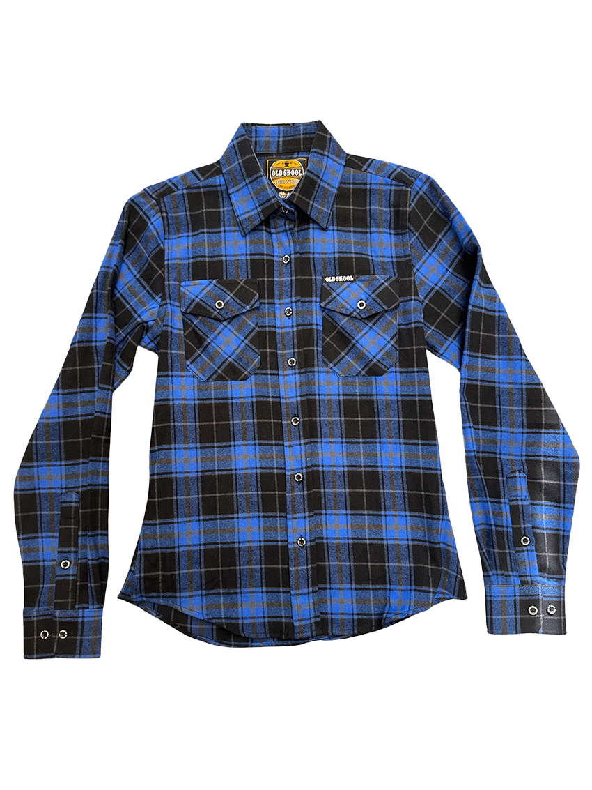 Women's Black and Blue Tag Flannel