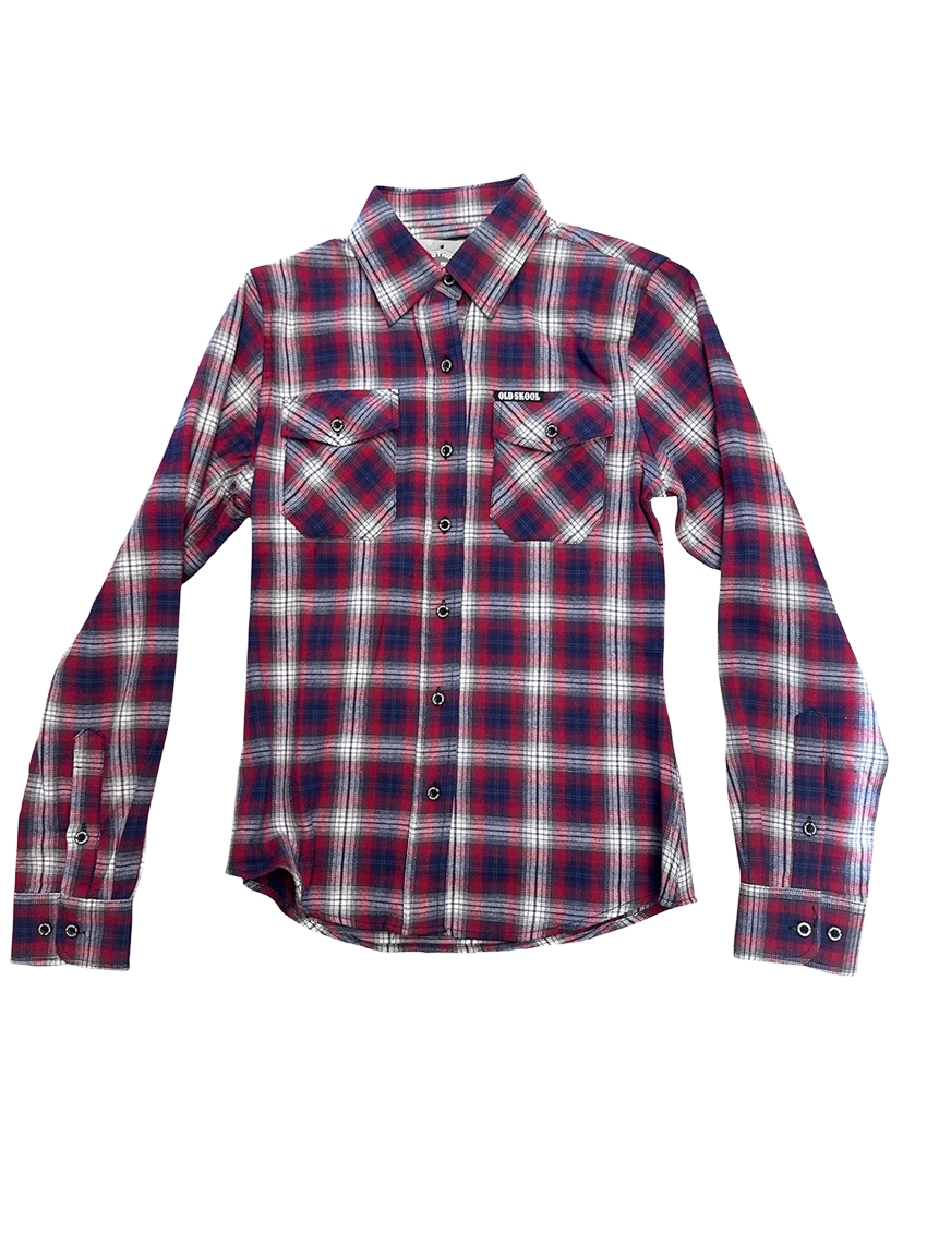 Women's Red, White, and Blue Tag Flannel