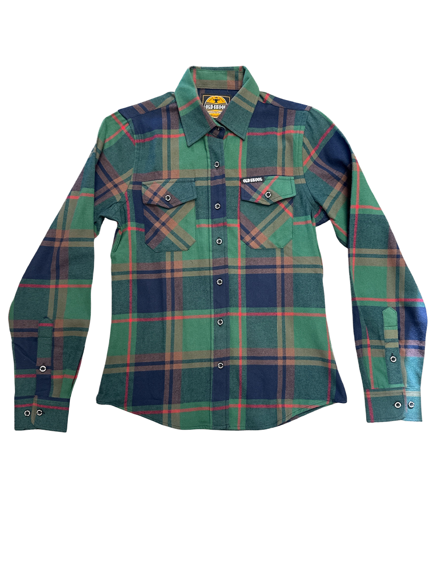 Women's Green Tag Flannel