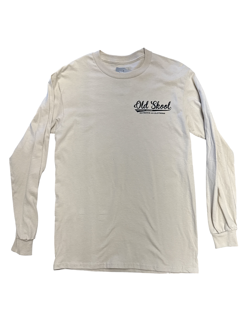 Tan Vintage Script Long Sleeve