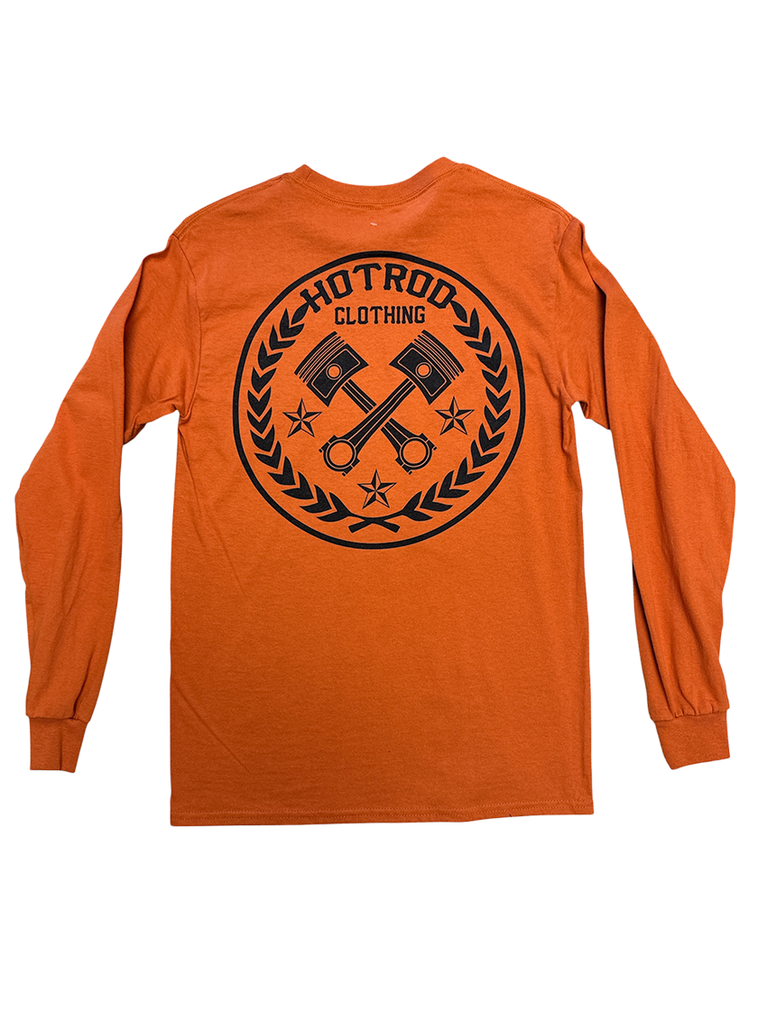 Orange Hotrod Clothing Long Sleeve