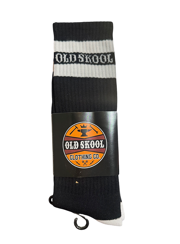 Black White Striped Socks