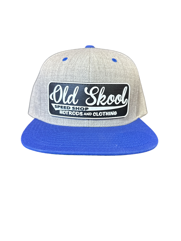 Black Old Skool Speedshop Patch Snapback Hat