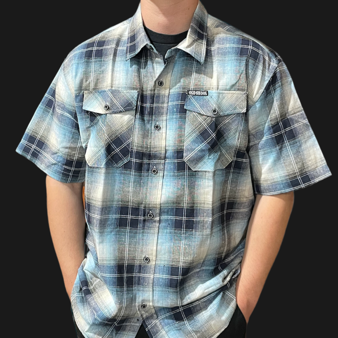 Blue Plaid Button Up